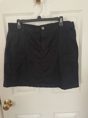 Lee Black Skort with Logo Waistband